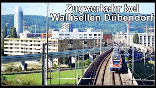 Zugverkehr zwischen Wallisellen und Dübendorf  Kanton Zürich Schweiz [upl. by Relyks862]