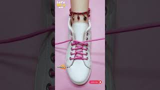 Easy knots for shoelacing crisscross design Sneaker lacing tips shorts shoeslacestyles viral [upl. by Bloem960]