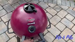 Char Griller E06614 AKORN Jr Portable Kamado Charcoal Grill Review [upl. by Desirea724]