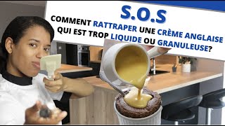 Comment rattraper une crème anglaise granuleuse ou trop liquide  Conseils et astuces [upl. by Norved654]