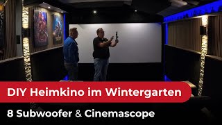 Heimkino im Wintergarten Daniels beeindruckendes DIYKino im Detail [upl. by Larry]