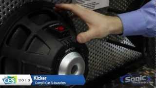 Kicker CompR Car Subwoofers The New CVR  CES 2013 [upl. by Hilary]