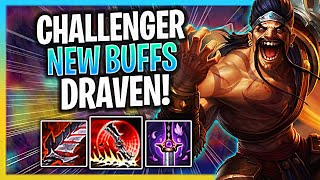 KOREAN CHALLENGER IS INSANE WITH DRAVEN WITH NEW BUFFS  Challenger Plays Draven ADC vs Sivir [upl. by Hunsinger]