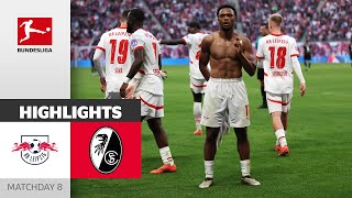 Overnight Table Leader  RB Leipzig  SC Freiburg 31  Highlights  Matchday 8 – Bundesliga 202425 [upl. by Nosnehpets797]