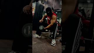 Biceps concentration curls 💪 gym gymexercises gymmotivation gymworkout [upl. by Mcgray]