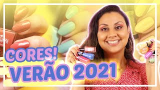 Tendências CORES DE ESMALTES DO VERÃO 2021 PANTONE  Vício de Menina [upl. by Oinotnaocram]