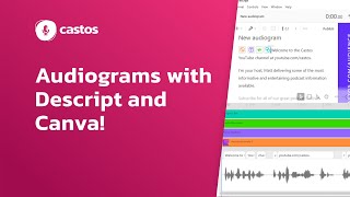 How to create AMAZING podcast audiograms in Descript  Canva 🔥 [upl. by Radborne]