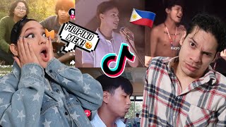 How can Filipino Men Sound Like this🎤 🤯 Latinos react to Viral Filipino Singing TikToks [upl. by Drape164]