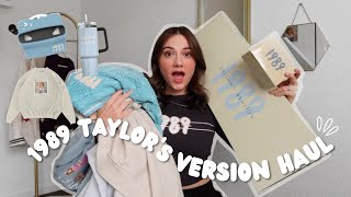 HUGE 1989 TAYLORS VERSION MERCH HAUL  alecksis victoria [upl. by Asial]