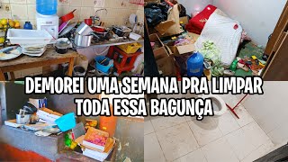 DEMOREI UMA SEMANA PRA LIMPAR TODA ESSA BAGUNÇAFAXINA PÓS FESTA [upl. by Eirak]