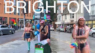 4K walk  Brighton  Pride day  Uk  5 August 2023 [upl. by Nahta101]