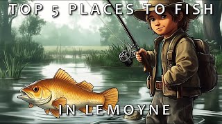 The Top 5 Locations To Fish In Lemoyne Red Dead Redemption 2 [upl. by Ashatan]