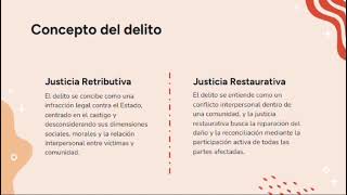 Justicia restaurativa y retributiva [upl. by Odlanir]