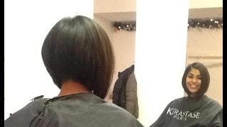 Hair Makeover  Long to Inverted Bob Haircut [upl. by Happ]