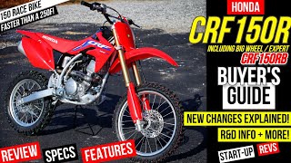 New Honda CRF150R amp Big Wheel Review Specs Differences Explained  Fastest CRF 150 Motorcycle [upl. by Darian]