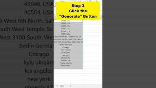 Generate Timezones of Addresses in Excel [upl. by Bills]