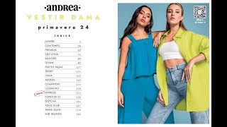 catalogo ropa andrea primavera 2024 [upl. by Yrakcaz]