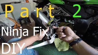 Ninja Footpeg Fix Part 2  DIY  EASY [upl. by Frodeen]