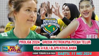 🔴 Akhirnya Gresik Petrokimia Pecah Telur usaia 4 Kali Kalah 🏐bolavolley livinmandiri [upl. by Maurreen]