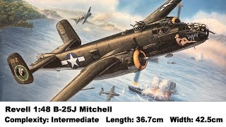 Revell 148 B25J Mitchell Kit Review [upl. by Goulder]