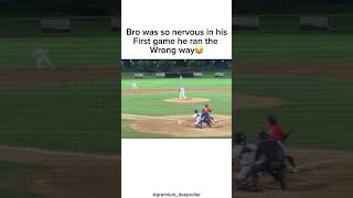 He was moving though😂💀 mlb baseball sports funny fail running run boy nervous anxiety [upl. by Patman101]