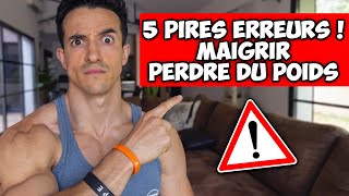 MAIGRIR ET PERDRE DU POIDS  5 PIRES ERREURS À NE PAS FAIRE [upl. by Adnical]