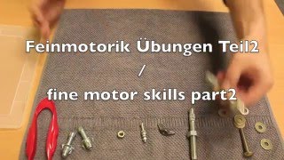 Ergotherapie Handtherapie Feinmotorik Teil 2  fine motor skills part 2 Hand therapy [upl. by Tiphani]