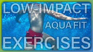 LowImpact Aquafit Exercises A Great Pool Workout thats Easy on Your Joints [upl. by Ayatnahs]