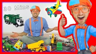 Toy Videos for Children with Blippi  Learn Numbers 30 Minutes [upl. by Abramo]