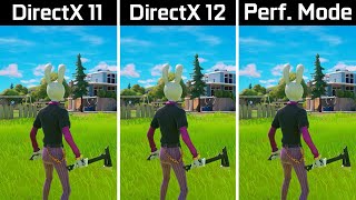 Fortnite Chapter 2 Remix  DirectX 11 vs DirectX 12 vs Performance Mode  FPS Boost [upl. by Etnoek]