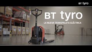 BT Tyro  Transpaleta eléctrica con control de acceso con código pin Toyota Material Handling [upl. by Ramsay]