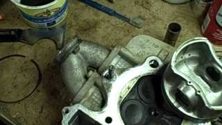 Yamaha Grizzly ATV Project Part 3 Top end components cleaning and inspection [upl. by Eineeuq]