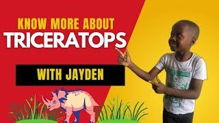 Triceratops FUNFACTS for Kids  great facts about TRICERATOPS with JAYDEN  Natgeo kids [upl. by Fineman]