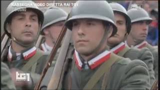 RASSEGNA VIDEODIRETTA RAI TG1 TUTTI IN PIEDI PASSA LA BRIGATA SASSARI [upl. by Oirramaj]