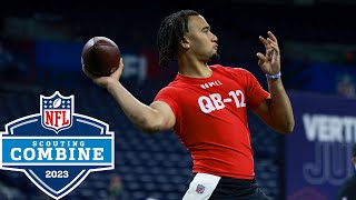 Best of Quarterback Workouts at the 2023 Scouting Combine [upl. by Jerol]