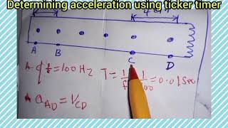 Determining acceleration using a ticker timer [upl. by Ianteen988]