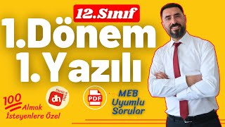 12SINIF 1DÖNEM 1YAZILI SORULARI Yeni Nesil Sorular 💯 12 Edebiyat Sınava Hazırlık Çalışması [upl. by Qulllon761]