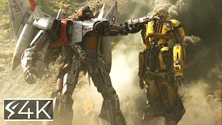 Bumblebee vs Blitzwing WITH HEALTHBARS  Canyon Fight  HD  Transformers Bumblebee [upl. by Aihsas270]