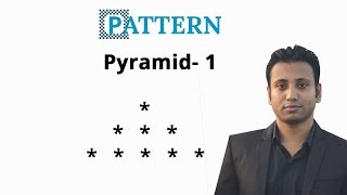 C programming Bangla Tutorial 5153  Pattern  part12 Pyramid I [upl. by Huntlee725]