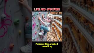 Princess Elsas Daring Climb Without Safety Ropes Superpowers Unleashed at the Mall [upl. by Ecyac]