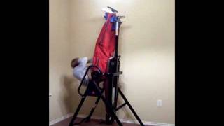 Inversion Ab workout  IronMan LXT850 Locking Inversion Therapy Table Demo [upl. by Kenay983]