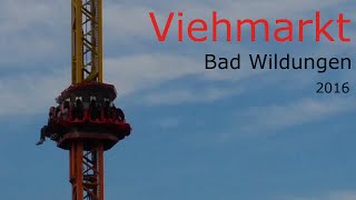 Viehmarkt Bad Wildungen 2016  Impressions KirmesMix Fahrgeschäfte usw HD [upl. by Eeslek]