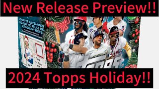 New Product Preview 2024 Topps Holiday Baseball All the changes and a checklist breakdown [upl. by Zoltai]