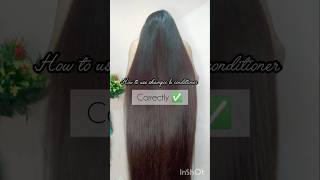 How to use shampoo and conditioner correctlyhaircarehairtipshairgrowthlonghairshortshair [upl. by Herbert]