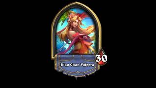 Diao Chan Valeera All Hero Quotes  Hearthstone [upl. by Nohsal]