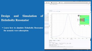 Design and Simulation of Helmholtz Resonator  Comsol Multiphysics [upl. by Hurley]