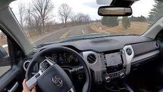 2020 Toyota Tundra TRD Pro 57L V8 CrewMax  POV Review [upl. by Fachini]