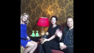 ET  Live with Sam Heughan amp Caitriona Balfe [upl. by Lehcear]