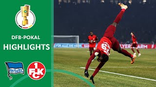 Lautern Cold As Ice  Hertha BSC vs FC Kaiserslautern 13  Highlights  DFBPokal QuarterFinal [upl. by Anelys]