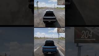 52L FORD F150 RAPTOR R 2023 vs ELECTRIC RIVIAN R1T 2022 drag speed test forzahorizon5 [upl. by Raynah445]